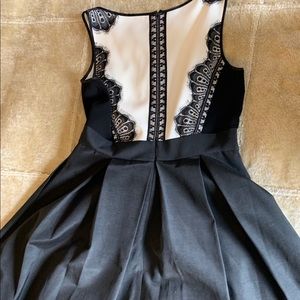 Black and white party dress